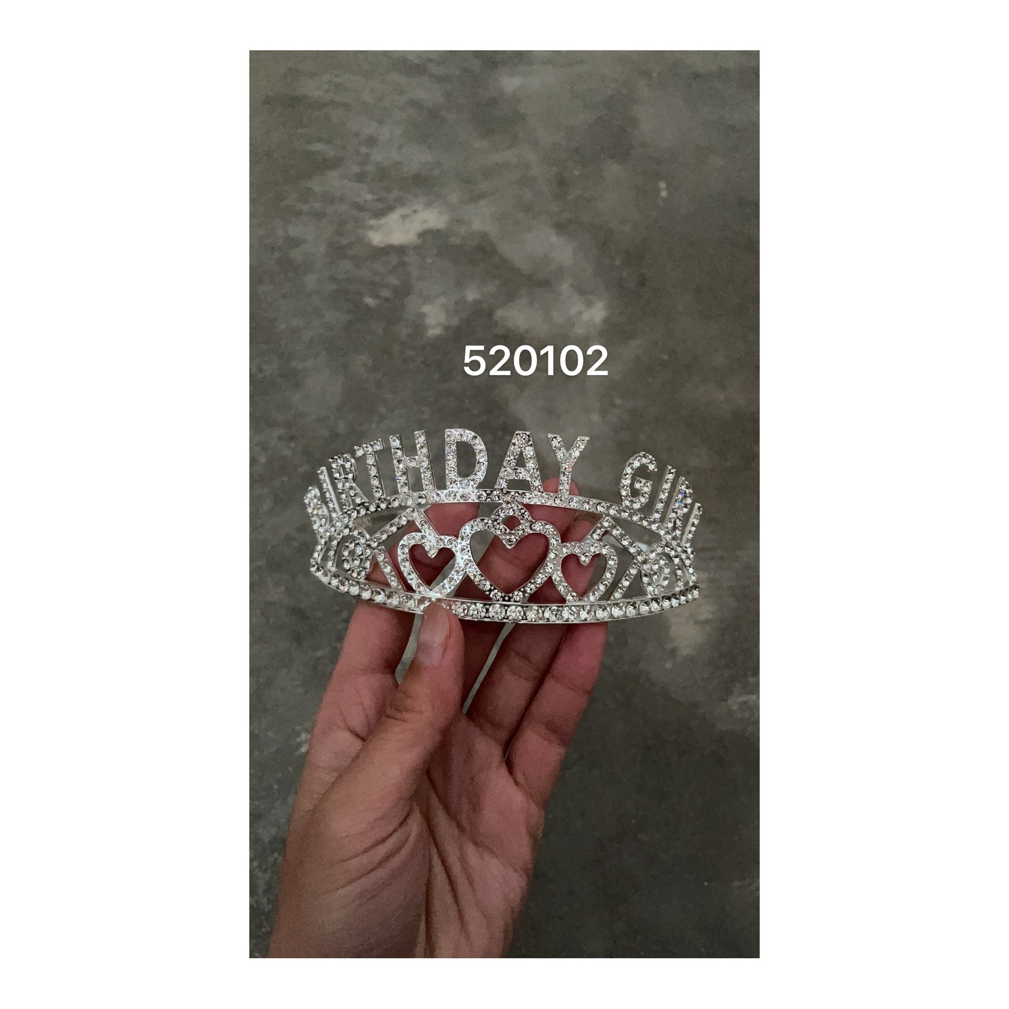 Birthday Girl Tiara Silver